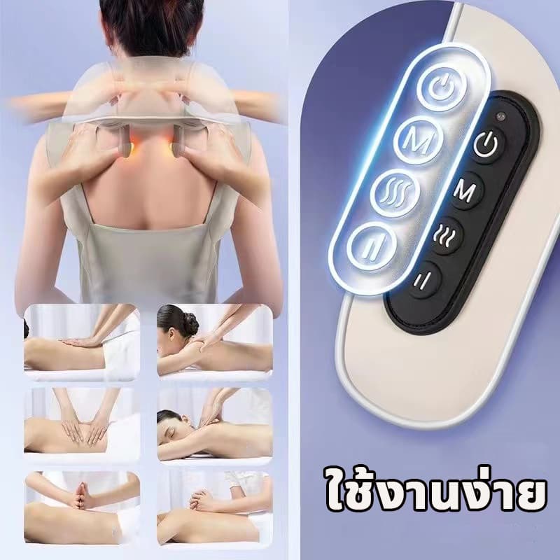 XCHEN เครื่องนวดคอ เครื่องนวดไฟฟ้า บรรเทาอาการปวดเมื่อย นวดกล้ามเนื้อ บรรเทาอาการปวดคอ เครื่องนวดคอไหล่ Massager Neck รูปที่ 4