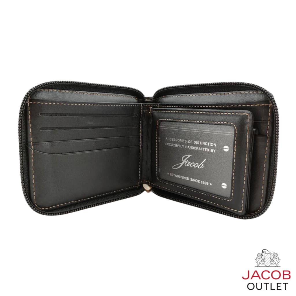 JACOB กระเป๋าสตางค์ชาย ทรงซิปรอบ - รุ่น 21924 รูปที่ 6
