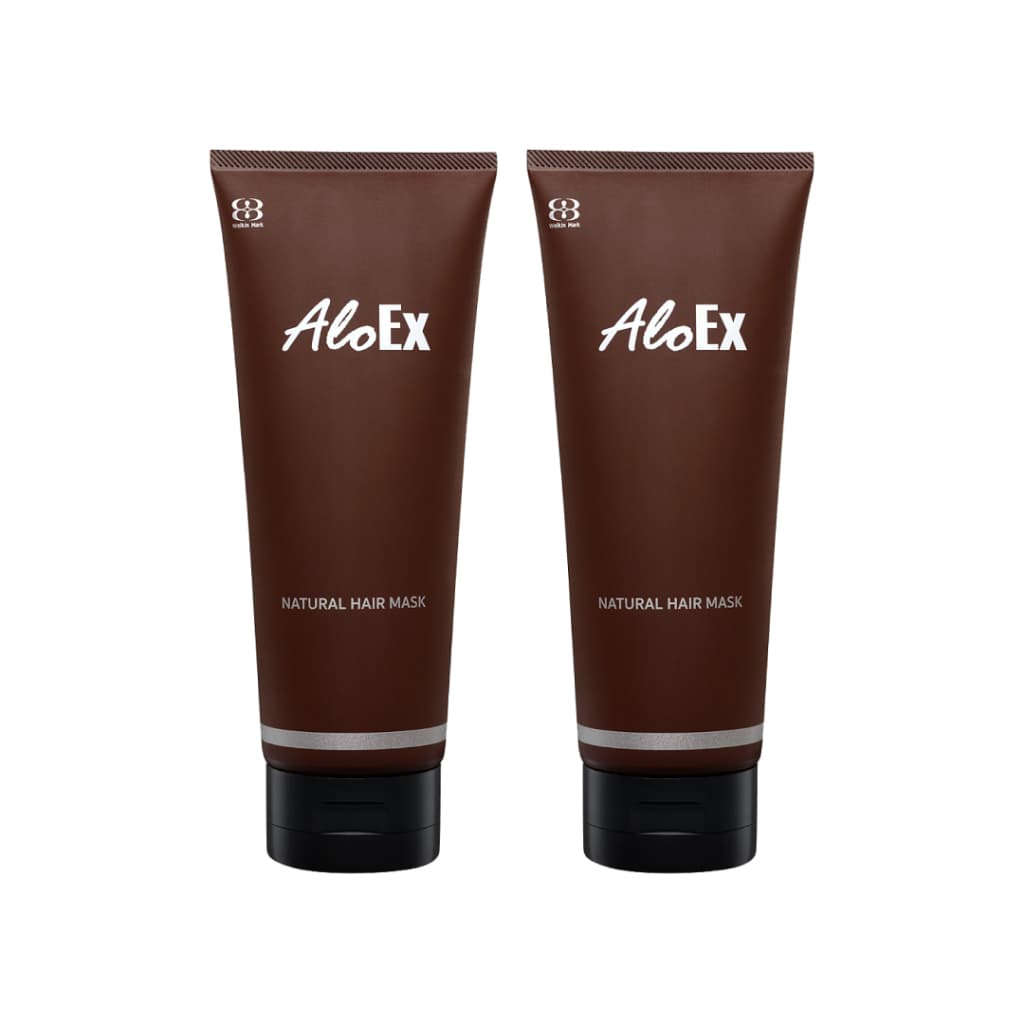 AloEx Hair Mask 200 g 2 หลอด ทรีทเม้นท์ผมนุ่ม ลดผมแห้งเสีย บำรุงหนังศีรษะ ลดผมร่วง กระตุ้นการงอกใหม่ Silicone Free! รูปที่ 2