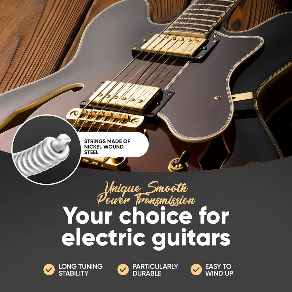 GIBSON 9/42 สายกีตาร์ไฟฟ้า 1 ชุด 6 สตริง คุณภาพดี รูปที่ 3