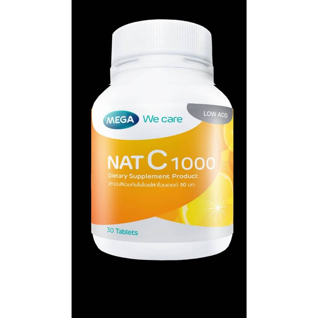 MEGA We Care NAT C 1000 เมก้าวีแคร์ แนทซี 1000mg.ผลิตภัณฑ์เสริมอาหาร วิตามินซี #L1 รูปที่ 4