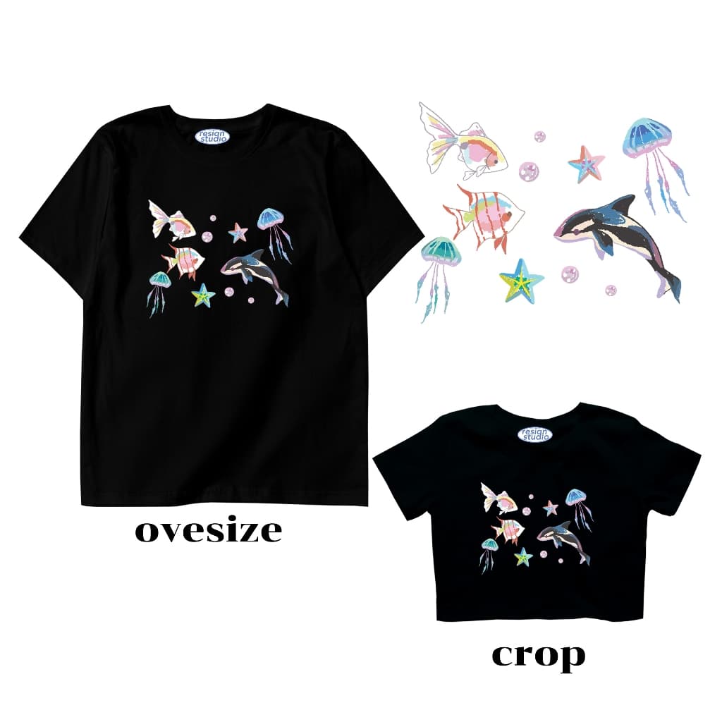 resign studio - crop&oversize ลาย Under the sea V2 รูปที่ 3