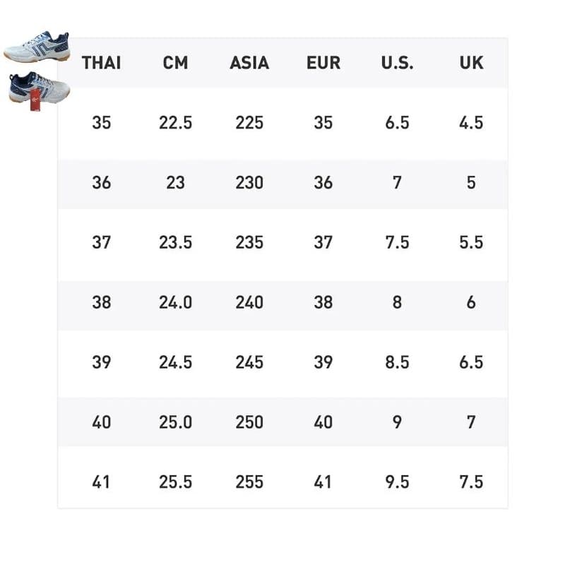 รองเท้าBAOJIแบดมินตันหญิงและชาย BJW1054 size 37-41 BJM845 size 41-45 รูปที่ 7
