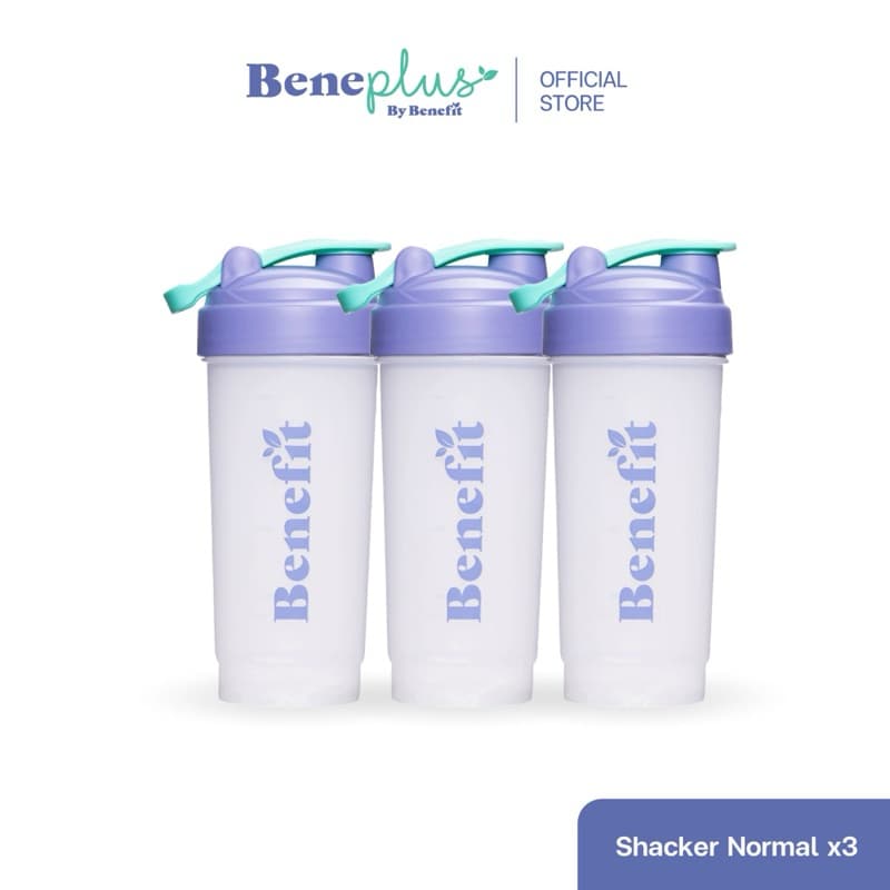 Protein Shaker แก้วเชค แพค 3 ใบ Shaker : รุ่นคลาสสิค Shaker Cup / Shaker Bottle แก้วชงโปรตีน โปรตีนพืช Benefit Beneplus รูปที่ 1