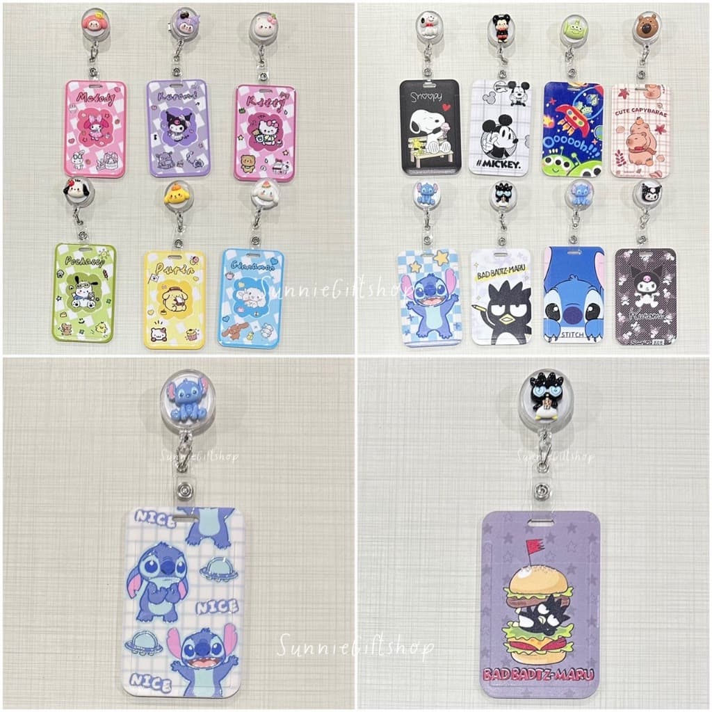 ที่ใส่บัตรพลาสติก ลายการ์ตูน แบบที่หนีบ พร้อมตัวโยโย่แบบใส ลายชุดที่2 รูปที่ 1