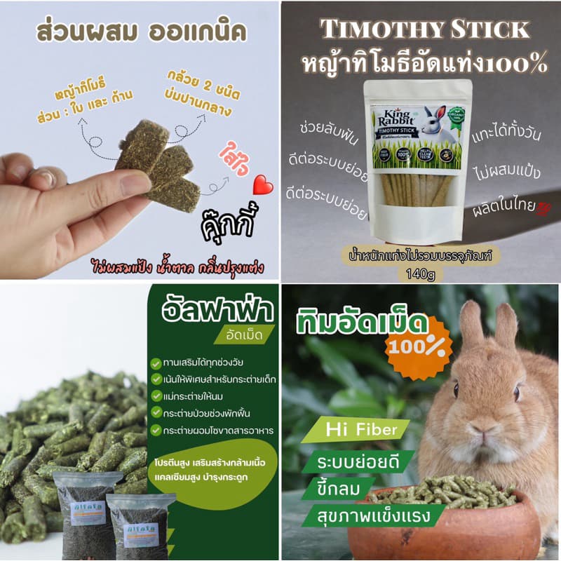 ลดแรง1วัน ด่วน‼‼ รวมอาหารกระต่าย หนุแกสบี้ ชิลชิลล่า สัตวฟันแทะทุกชนิด รูปที่ 1