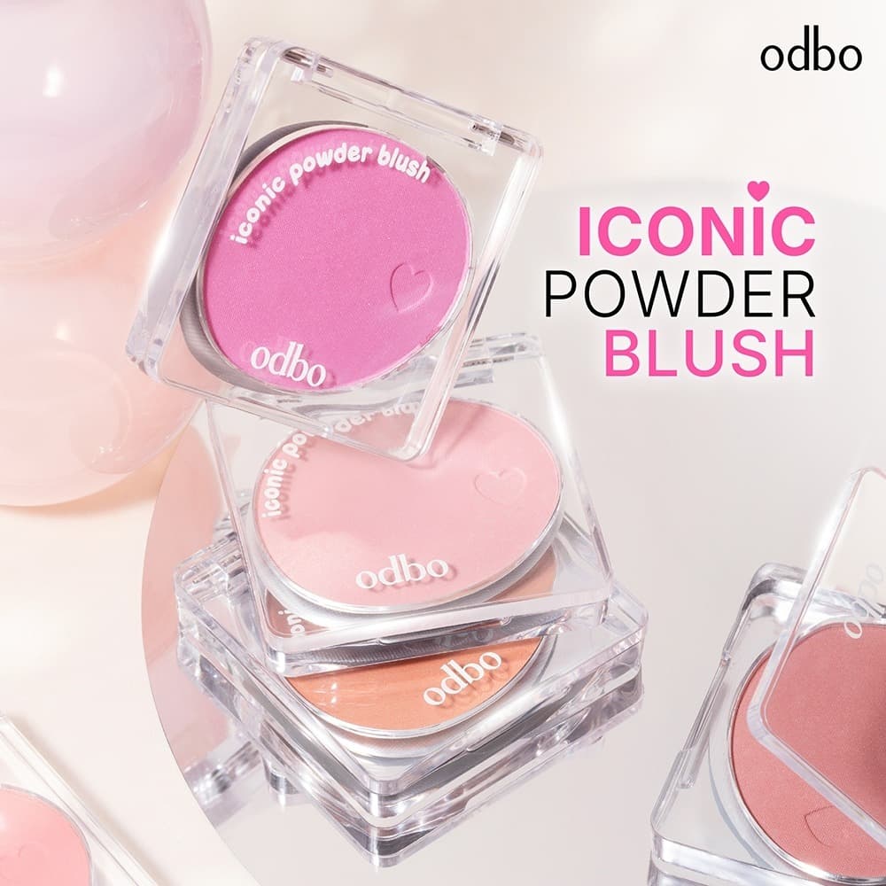 Odbo Iconic Powder Blush od1325 บลัชออน ไอโคนิค พาวเดอร์ บลัช รูปที่ 5