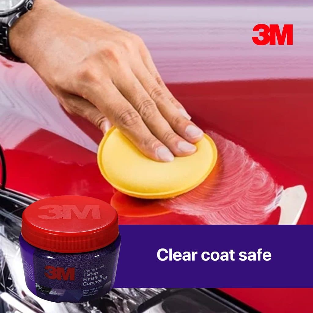 3M 1 STEP FINISH COMPOUND น้ำยาขัดสี ลบรอยขนแมวขั้นตอนเดียว 100 กรัม / 1กป รูปที่ 4