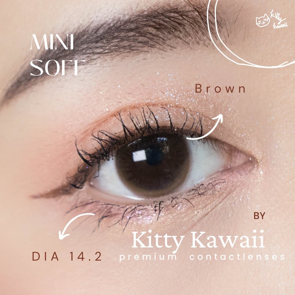 คอนแทคเลนส์ Mini Soff Brown / Gray / Black ขนาดมินิ รูปที่ 4