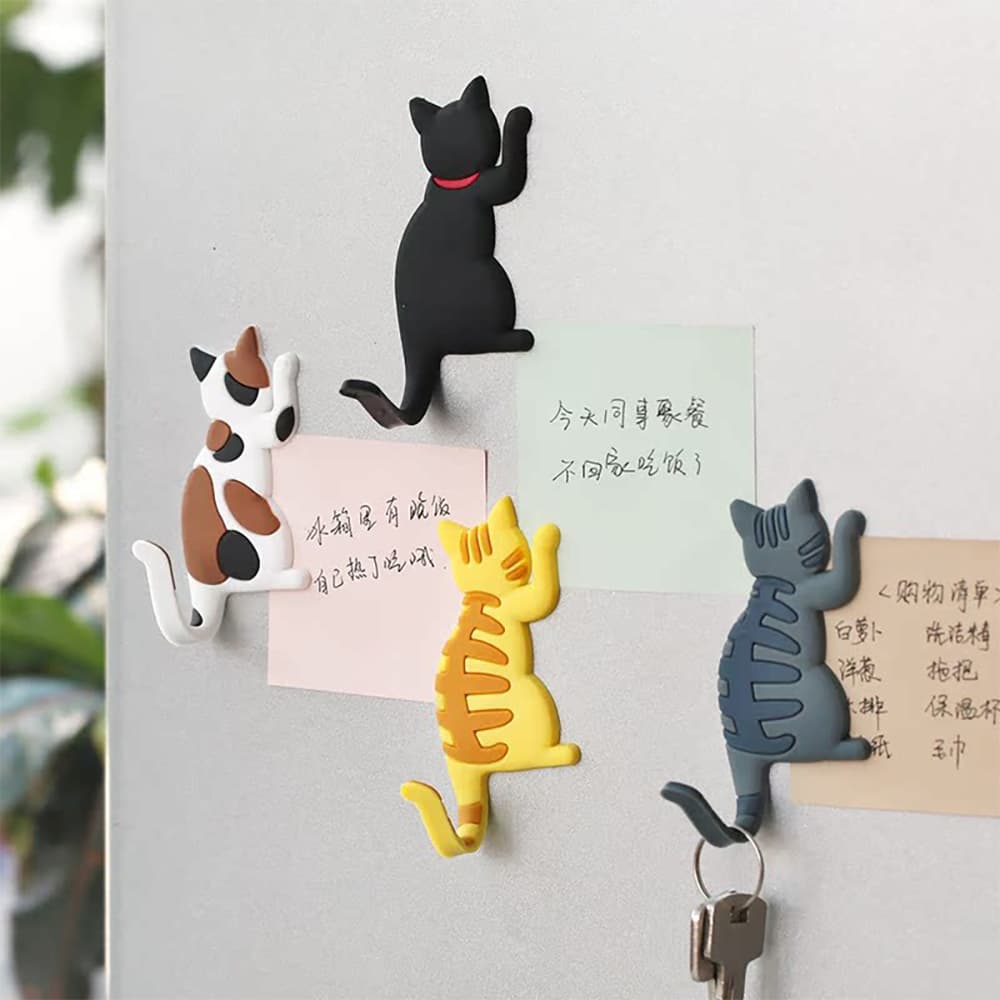 สติ๊กเกอร์แม่เหล็กน่ารัก ติดตู้เย็น ทรงหางแมว แม่เหล็กแรงสูง รูปที่ 4