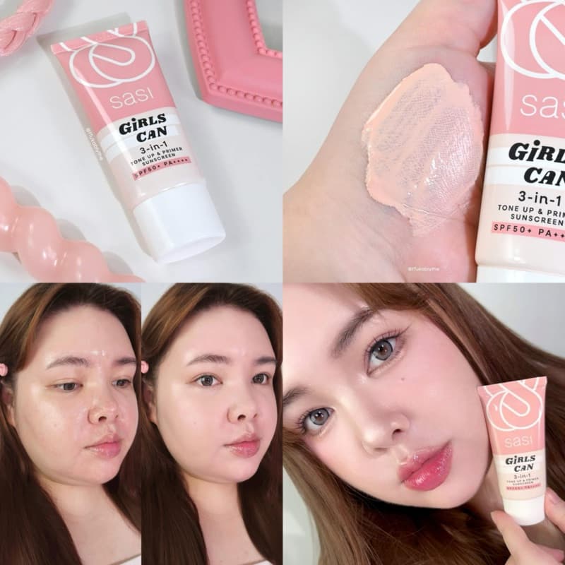 | Sasi Girls Can 3-in-1 Tone Up&Primer Sunscreen SPF50+ PA++++ กันแดดศศิ กันแดดโทนอัพ รูปที่ 7