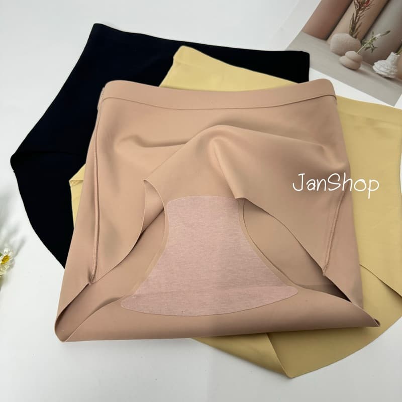 กางเกงในไร้ขอบเอวสูง ผ้ายางพารา Freesize-4XL รูปที่ 4