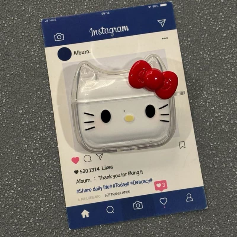 Hello Kitty เคสแอร์พอต คิตตี้ airpods4 , airpods pro2 ,airpods3 , airpods pro ใช้ได้ น่ารักมากมีที่ห้อย รูปที่ 8
