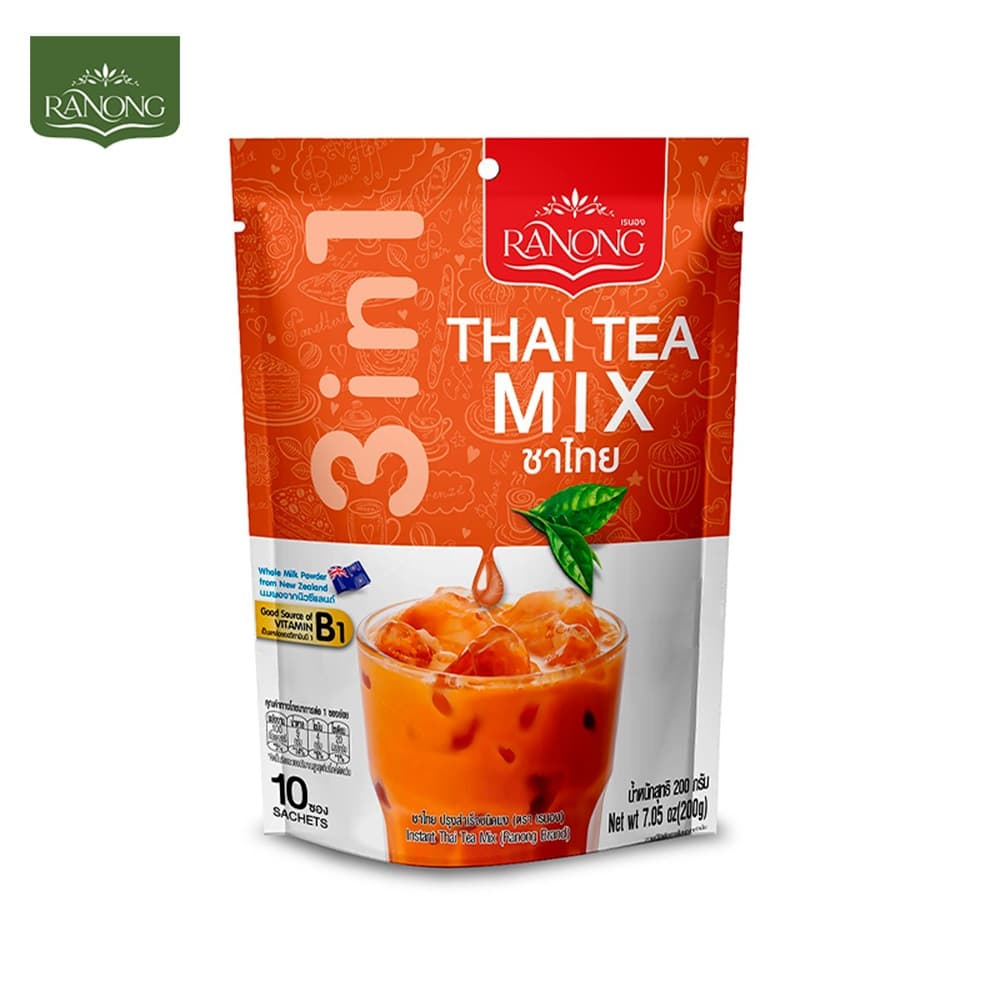 Ranong Tea 3in1 Thai Tea เรนองที 3in1 ชาไทย 10 ซอง 200 ก. รูปที่ 3