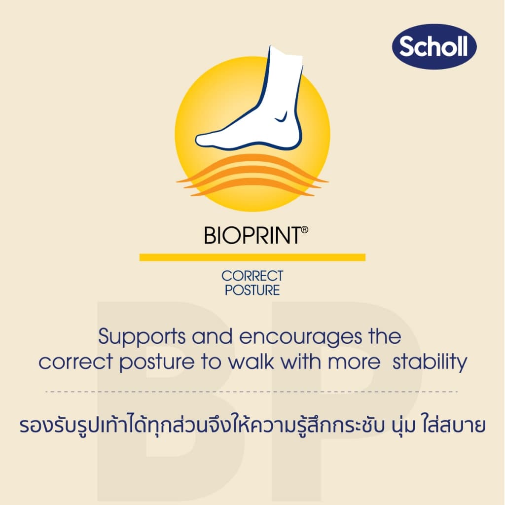 Scholl รองเท้าแตะสกอล์ รุ่น Gift Chunky รองเท้าเพื่อสุขภาพ เทคโนโลยี Bioprint รองรับทุกสรีระเท้าและรูปเท้า สำหรับผู้หญิง รูปที่ 9