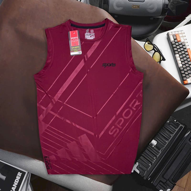 ! เสื้อกีฬาสปอร์ตแขนกุด คอกลม SPORTS เสื้อบอล มีครบไซส์ผ้านิ่มใส่สบายใส่ออกกำลังกาย ระบายความร้อนได้ดี รูปที่ 7