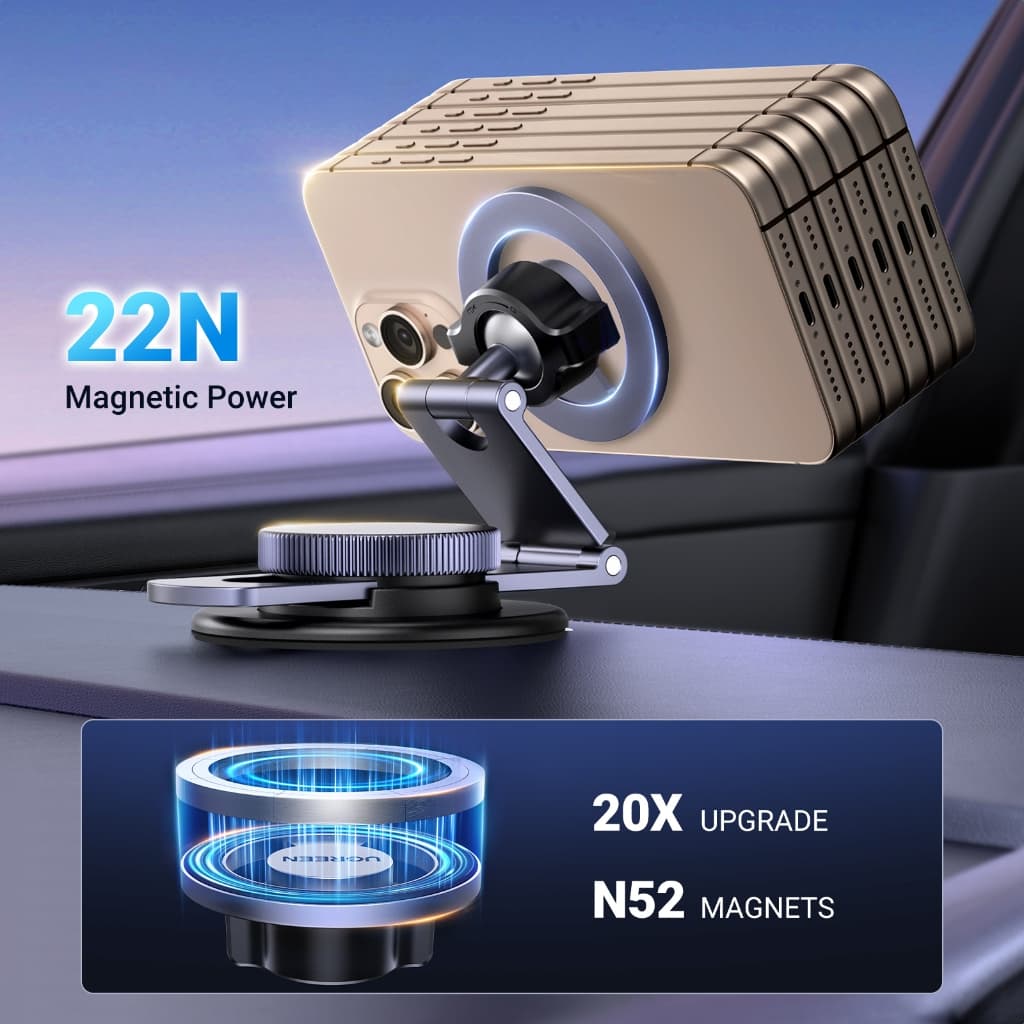 UGREEN ที่ยึดโทรศัพท์ในรถ แบบแม่เหล็ก สำหรับ iPhone Car Dashboard Mount รุ่น 45577 รูปที่ 5