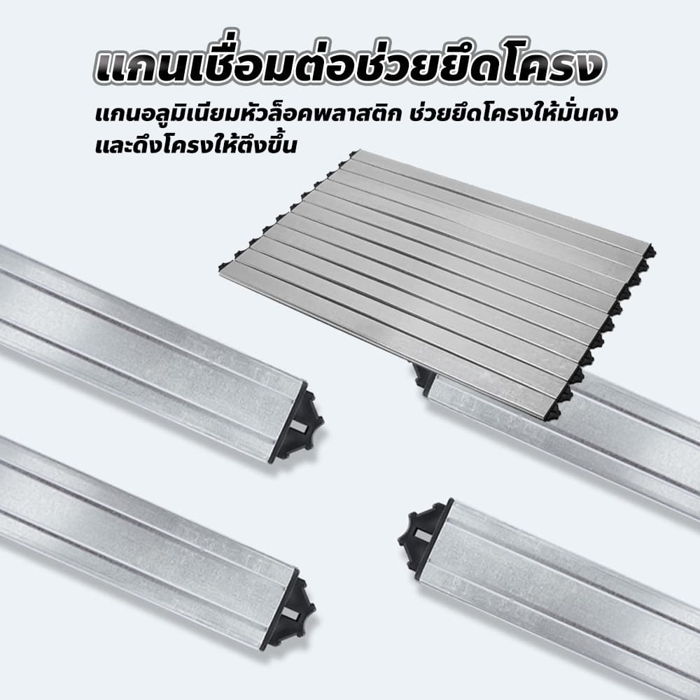 โครงตาข่าย อลูมิเนียม แบบพกพา ขนาด 3x3 3x4 ขาตั้งฉากแบล็คดรอป Frame Backdrop สำหรับงานแสดงสินค้า รูปที่ 6
