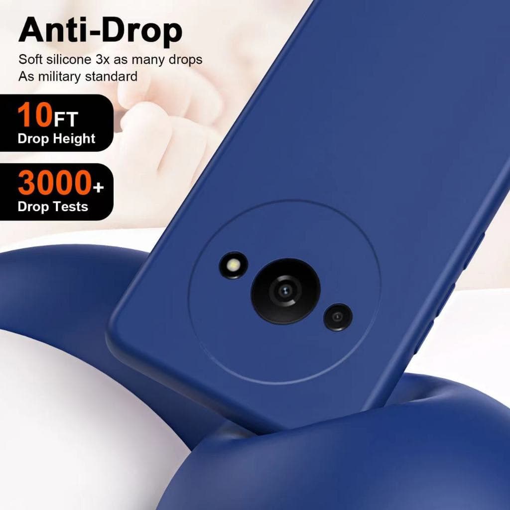เคส สำหรับ Xiaomi Redmi A3 A1plus A2plus เคสซิลิโคนนิ่ม กันกล้อง TPU สีพื้น กำมะหยี่ รูปที่ 5