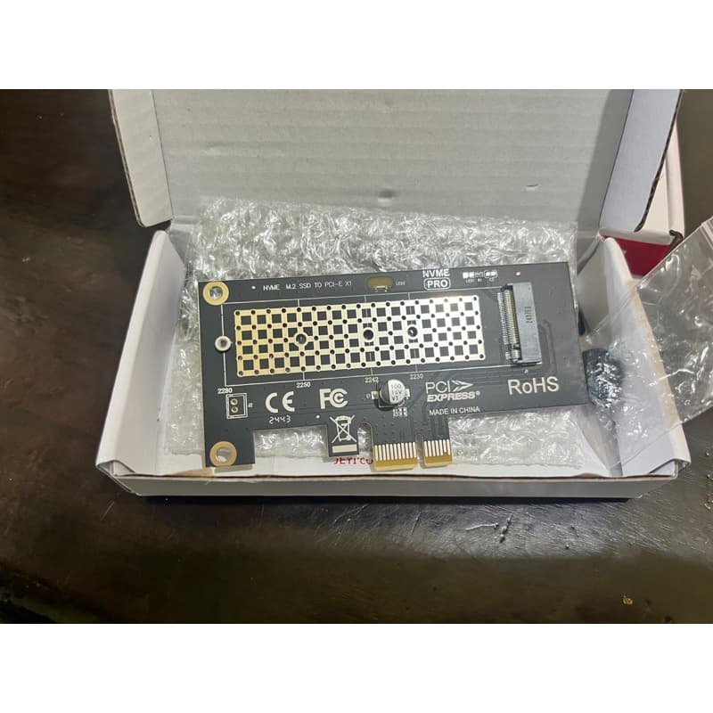ส่งจากไทย Jeyi PCIe To M.2 NVME SSD ไปยัง PCIe X1 PCIe X4 2280 SSD PCIe 3.0 4.0 Pcie to M.2 รูปที่ 7
