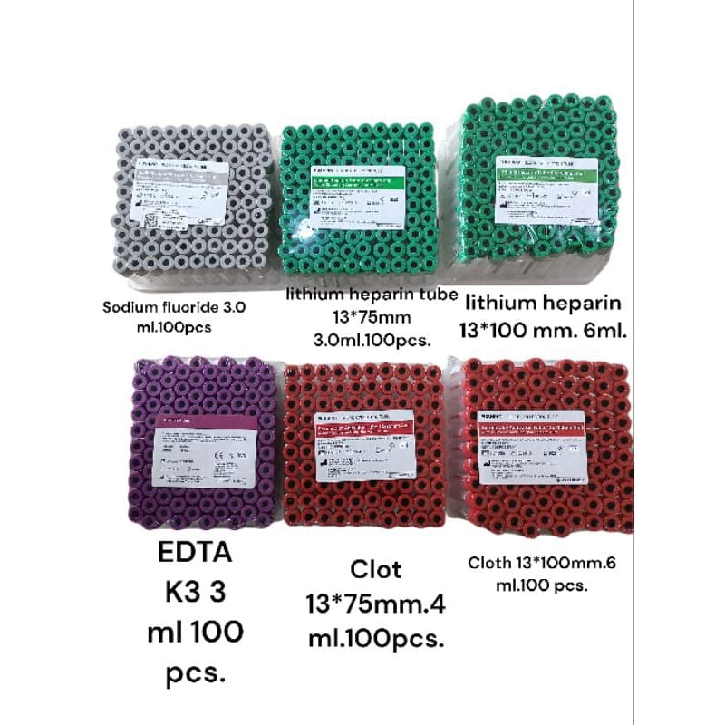 Blood collection Tube blood tube 100 pcs. รูปที่ 1