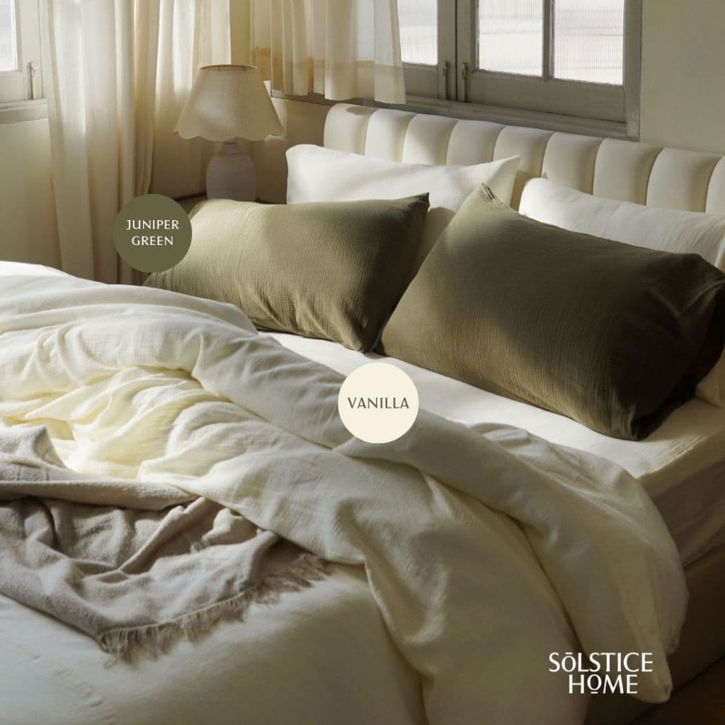 ชุดผ้าปูที่นอน / ปลอกผ้านวม / ปลอกหมอน ผ้า Cloud Cotton - Solstice Home คอตตอน 100% - ขนาด 3.5/5/6 ฟุต รูปที่ 3