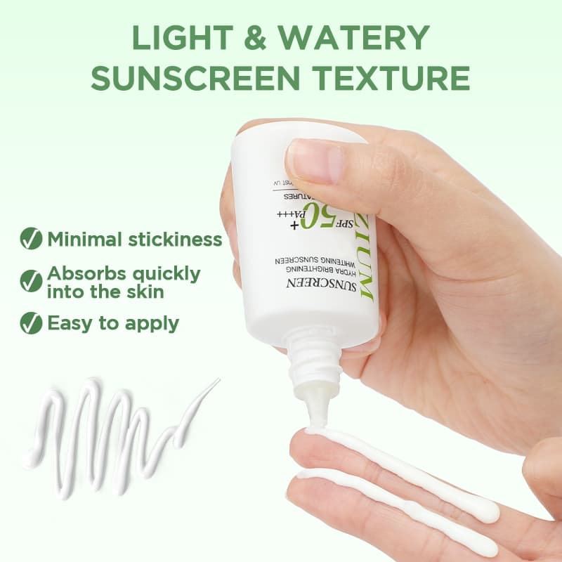 PAZIUM ครีมกันแดด Sunscreen SPF50+ PA+++ กันน้ำ บางเบา ซึมไว 25ML รูปที่ 7