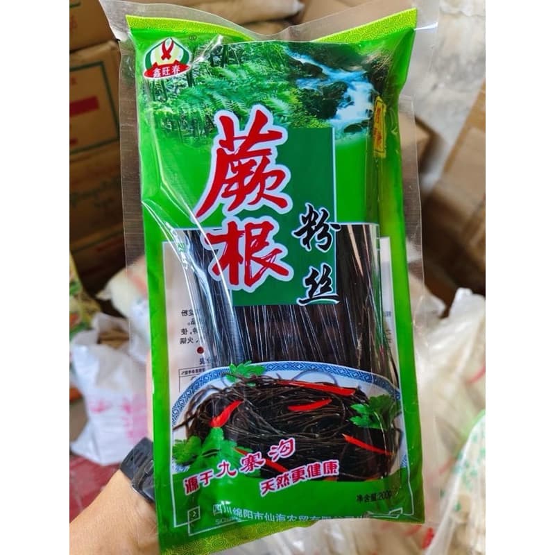เส้นรากเฟริน์ หม่าล่า เส้นก๋วยเตี๋ยว เส้นบะหมี่ดำ เพื่อสุขภาพ แคลต่ำ เส้นเหนียวนุ่มหนึบ รูปที่ 7