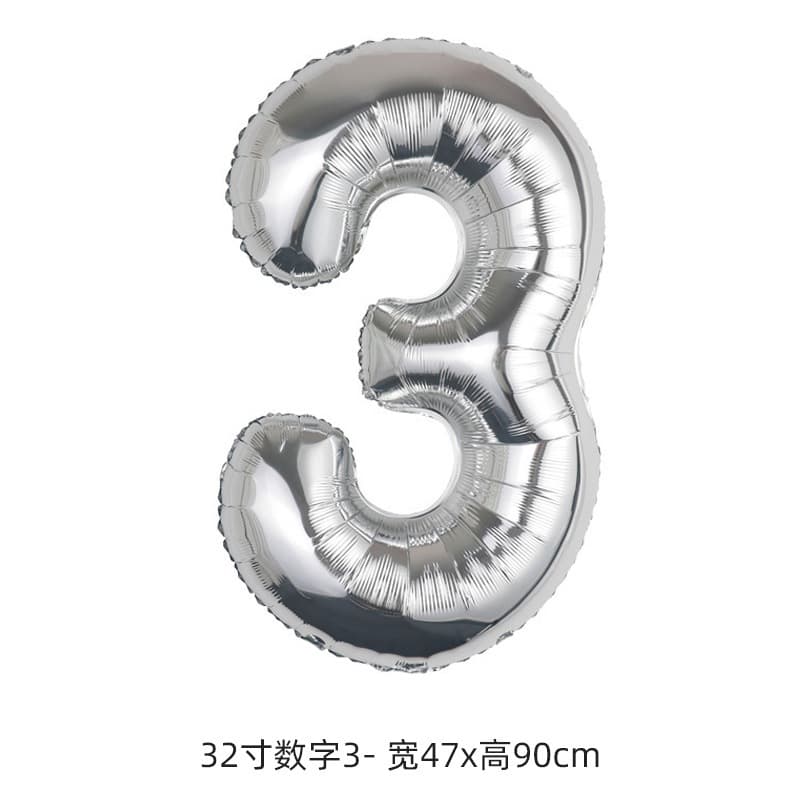 ลูกโป่งวันเกิด ลูกโป่งตัวเลข ขนาดใหญ่ 32 นิ้ว balloon ลูกโป่งฟอยล์ เลข ตัวเลขสำหรับตกแต่งงานปาร์ตี้วันเกิด รูปที่ 6