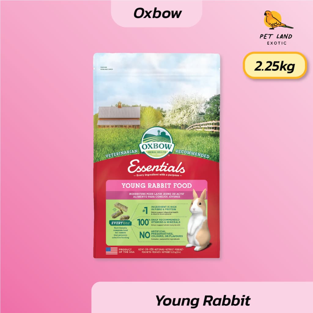 Oxbow Essentials อาหารเม็ดสำหรับกระต่าย ยกถุง ขนาด 2.25 Kg รูปที่ 2