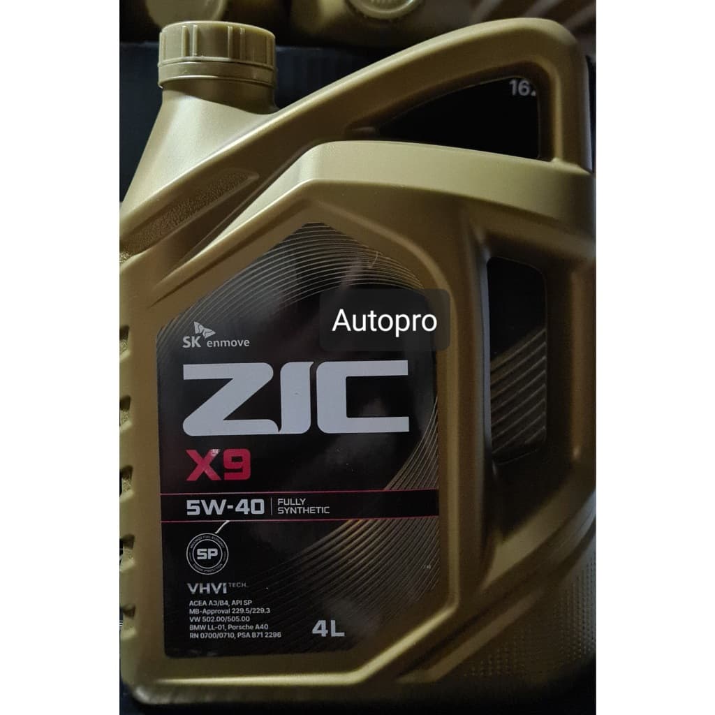 5W-40 ZIC X9 |4 ลิตร| สำหรับเรื่องยนต์เบนซิน/ดีเซล สังเคราะห์แท้ 100% ระยะ 15,000 KM. รูปที่ 3