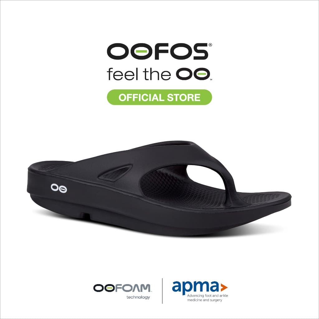 OOFOS Ooriginal Black รองเท้าเพื่อการฟื้นฟู