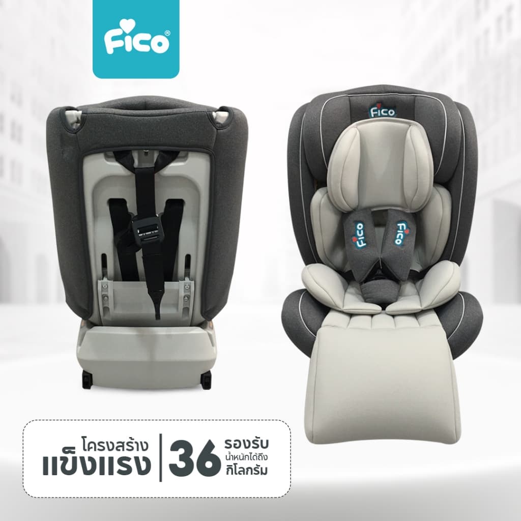 มาใหม่ 33 สี ปังๆ !! Fico คาร์ซีทเด็ก รุ่น Monty2 เพิ่มการรับประกัน 5 ปีเต็ม หมุน 360 องศา รูปที่ 6