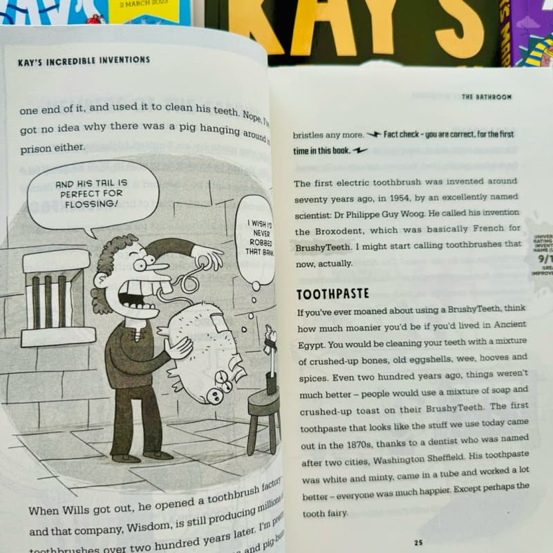 ADAM KAY Kay's Anatomy,Marvelous Medicine,Brilliant Brains,Incredible Inventions, 6 Books Set, Ages:10-15 Paperback รูปที่ 8