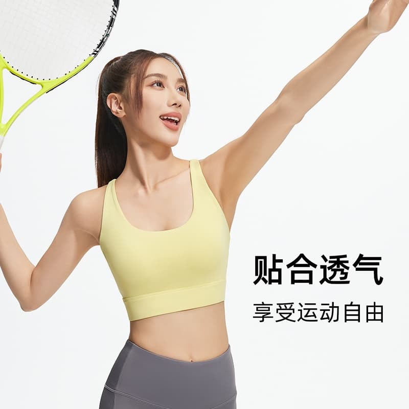 เสื้อบราโยคะ SportBra สปอร์ตบราออกกำลังกาย สายเดี่ยวไขว้หลังตะข่ายหลัง ทรงใหม่สวยใส่สบายทรงสวย บราเย็บติด JYMN069 รูปที่ 2