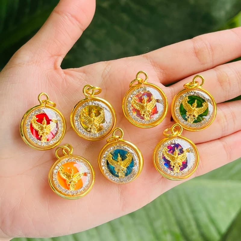 พญาครุฑเสริมบารมีอำนาจวาสนา7สี7วัน จี้ครุฑ พร้อมบทสวดคาถาพญาครุฑ รูปที่ 3