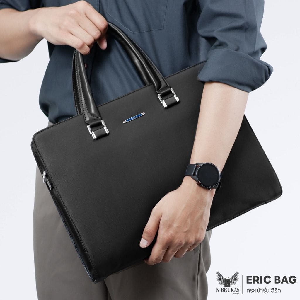 กระเป๋าถือ สะพายข้าง รุ่น ERIC BAG | กระเป๋าเอกสาร กระเป๋าโน๊ตบุ๊ค BUSINESS BAG NB-CB17 by N-Brukas รูปที่ 3