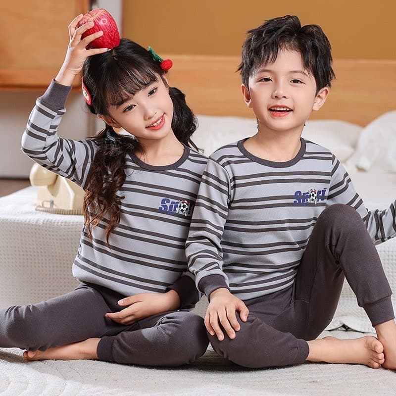 ชุดนอนเด็ก ชุดนอนเด็กโต ชุดนอนเด็กเล็ก ชุดนอนแขนยาวผ้าCotton รูปที่ 4