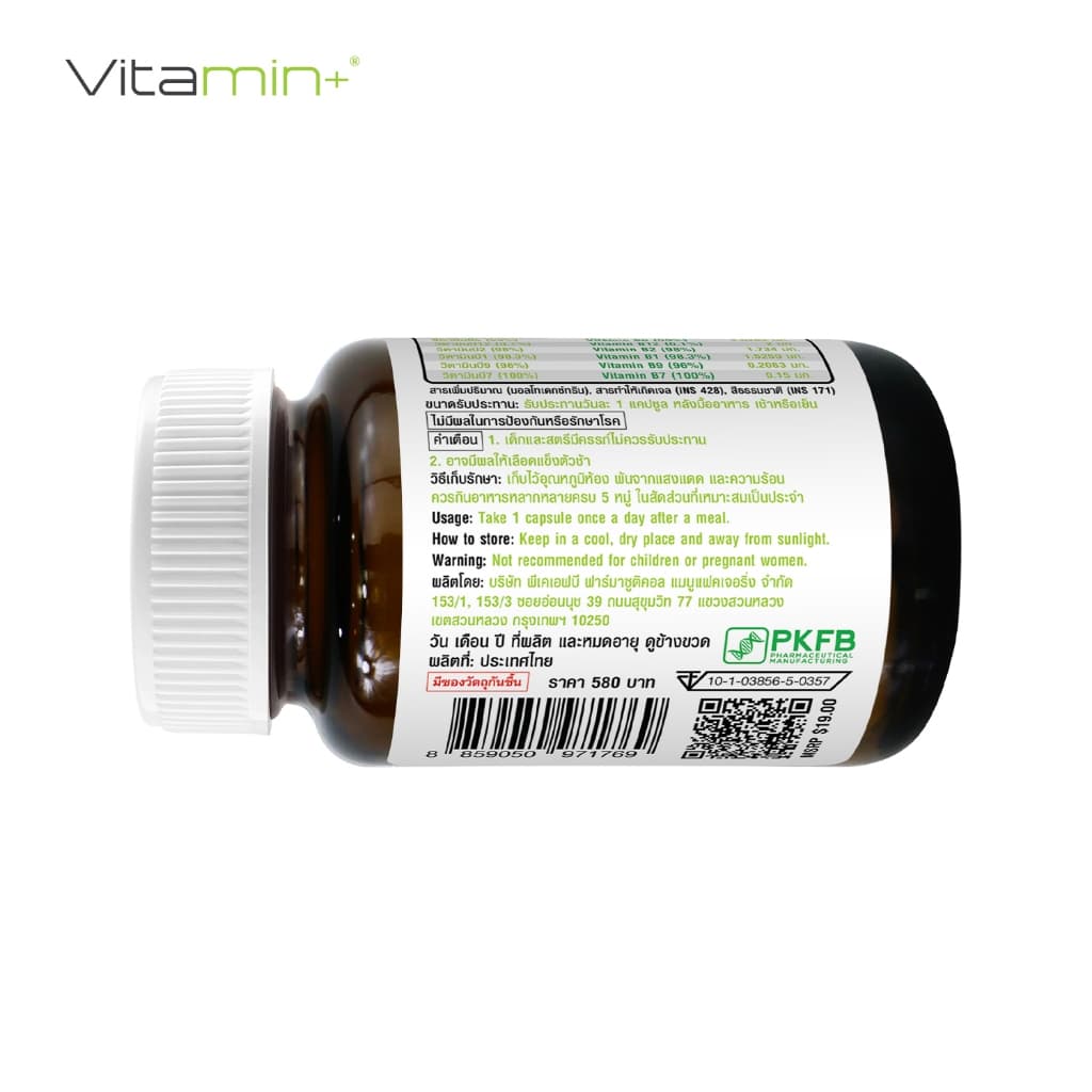จิงโกะ วิตามินพลัส Ginkgo Vitamin plus จิงโกะพลัส วิตามินบีรวม Ginkgo plus Vitamin B Complex ใบจิงโกะสกัด รูปที่ 4