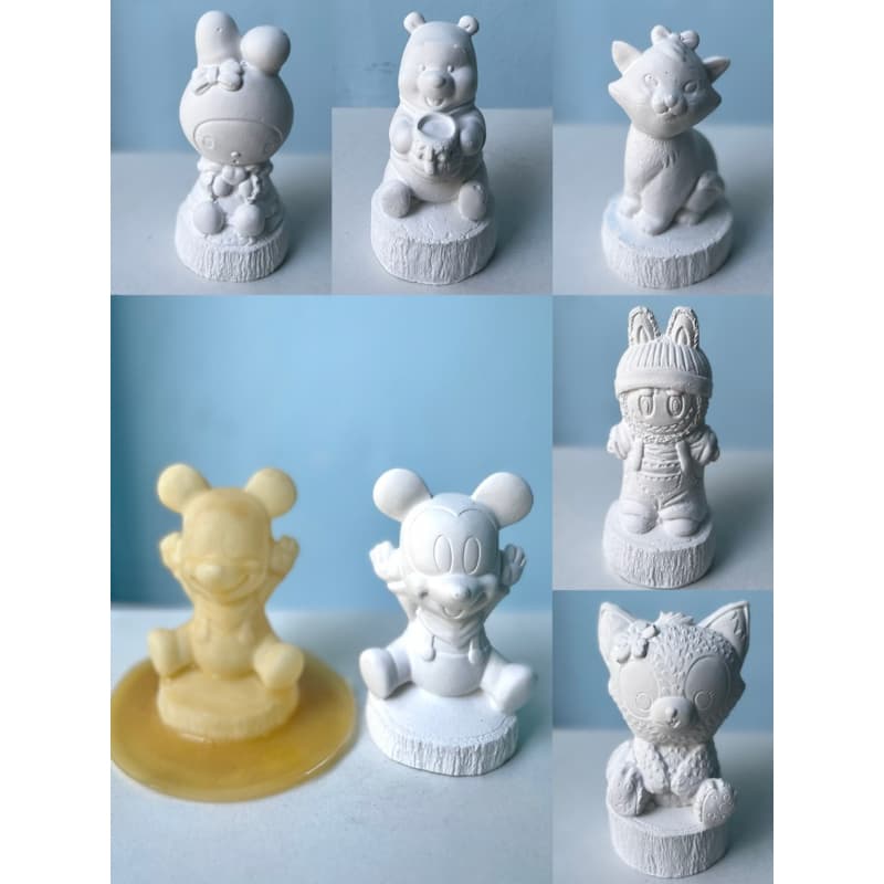 แม่พิมพ์ยางพาราสำหรับเทตุ๊กตาปูนปลาสเตอร์ขนาด ขนาด 4-6 inch รูปที่ 1