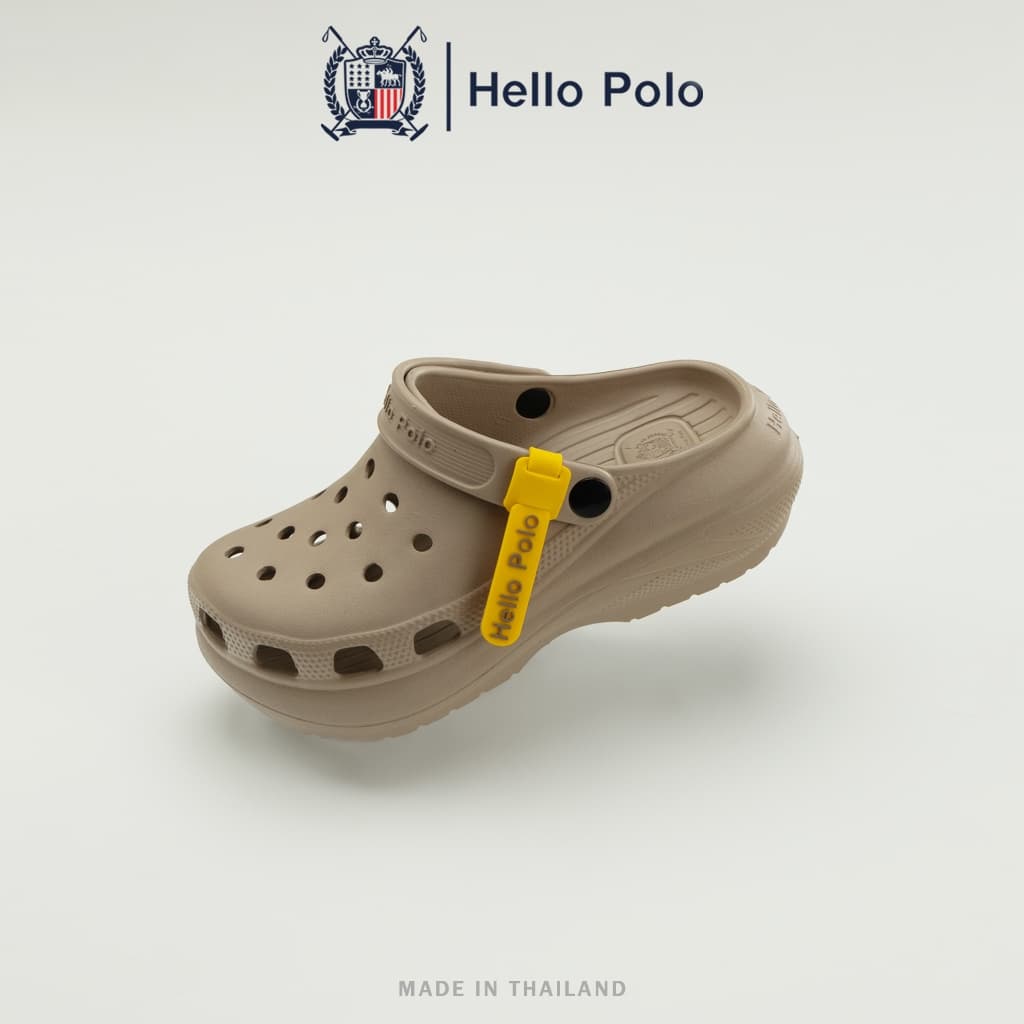 Hello Polo รองเท้าหัวโตมินิมอล รองเท้าแตะแบบสวม แฟชั่นผู้หญิง ยาง EVA กันลื่น มีสายรัดข้อ ติดตัวการ์ตูนได้ รุ่น HP8052 รูปที่ 7