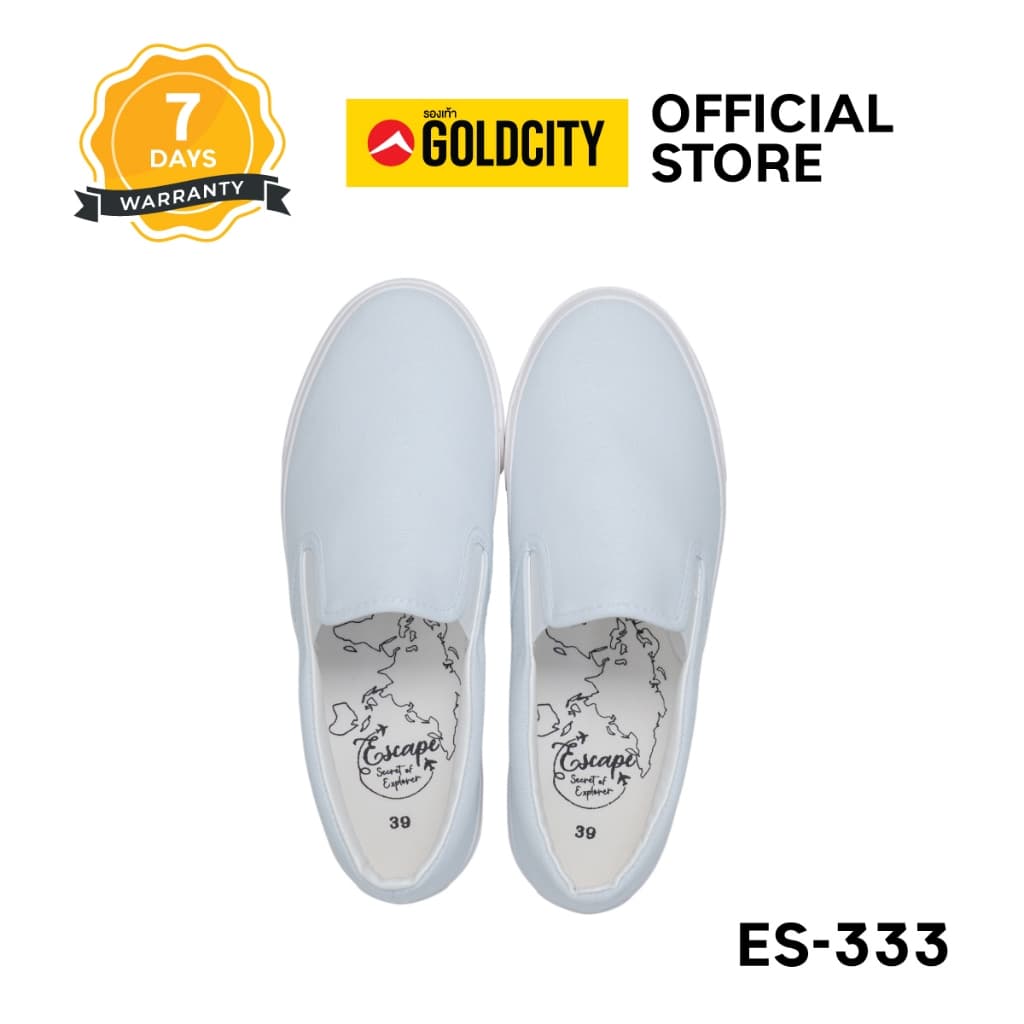 GOLDCITY รองเท้าสลิปออน LIMITED UNISEX พื้นยางพารา กันลื่น ใส่สบาย ใส่ได้ทุกวัน รุ่น ES333 รูปที่ 5