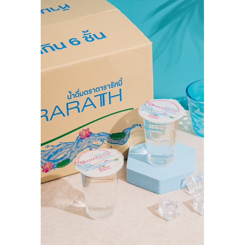 น้ำดื่ม น้ำดื่มสะอาด น้ำดื่มดารารัศมิ์จำนวน 48 แก้ว/ลัง ขนาด 220 ml Dararath drinkingwater รูปที่ 5