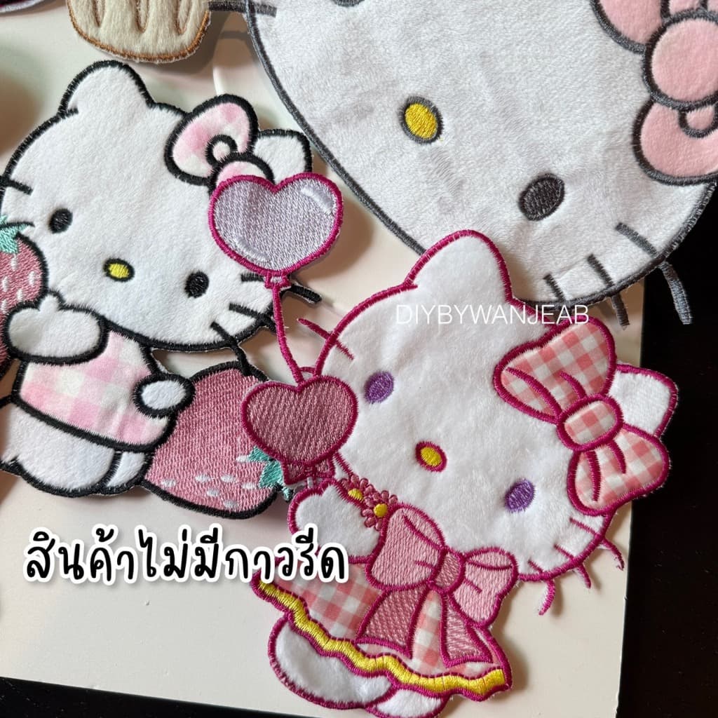 DIY ตัวปักตกแต่ง ขนปุย สำหรับงานฝีมือ เย็บติดเสื้อ ไม่มีกาว ตกแต่งเสื้อผ้า กระเป๋า งาน Craft และ อื่นๆ รูปที่ 2