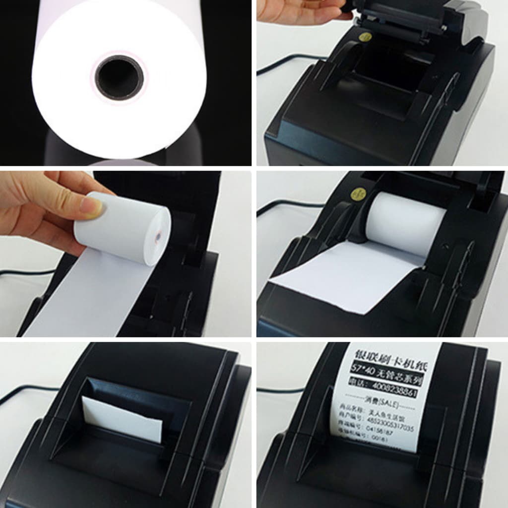 80*80 mm บิลใบเสร็จ กระดาษบิล กระดาษใบเสร็จ ใบปะหน้าพัสดุ กระดาษความร้อน กระดาษแคชเชียร์ รูปที่ 4