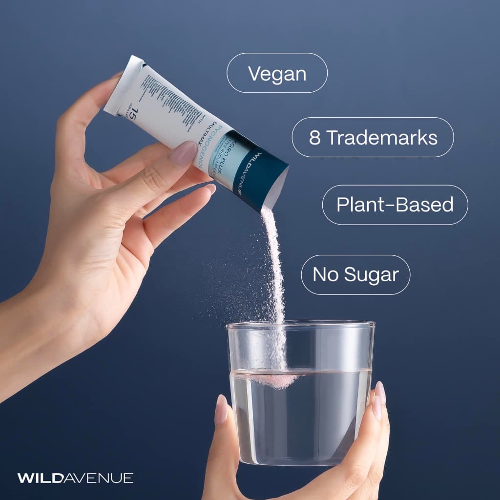 ส่งด่วน!! WILD AVENUE SKGRO PLUS RECOMPLEX อาหารเสริมสำหรับผิว กล่องละ 10 ซอง รูปที่ 2