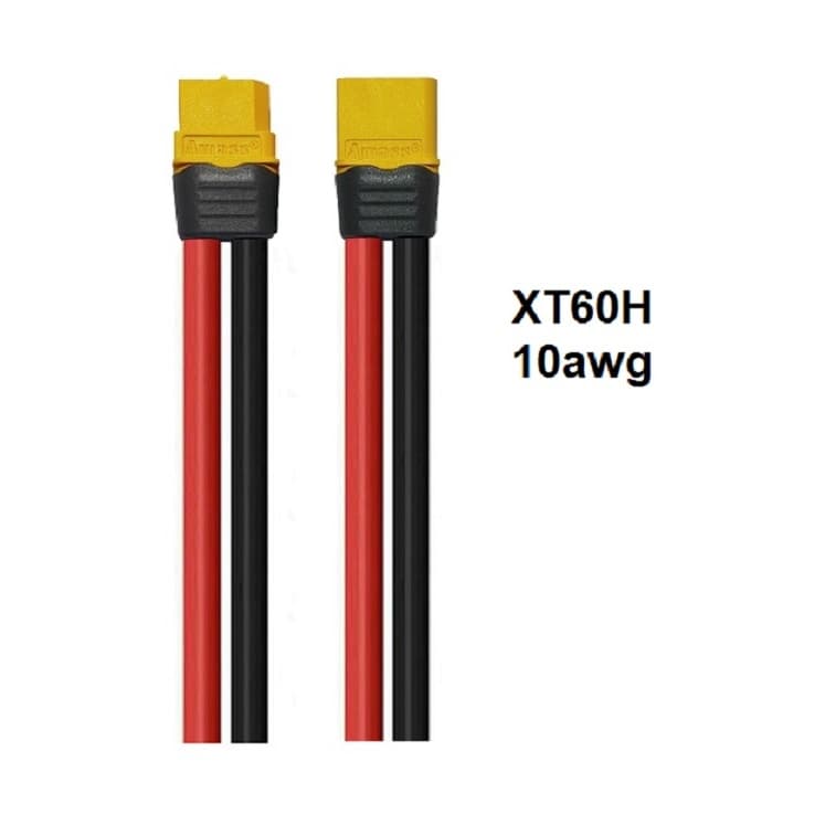 ] XT60 Amass Plug with housing ,10awg Silicone Rubber Cable รูปที่ 1