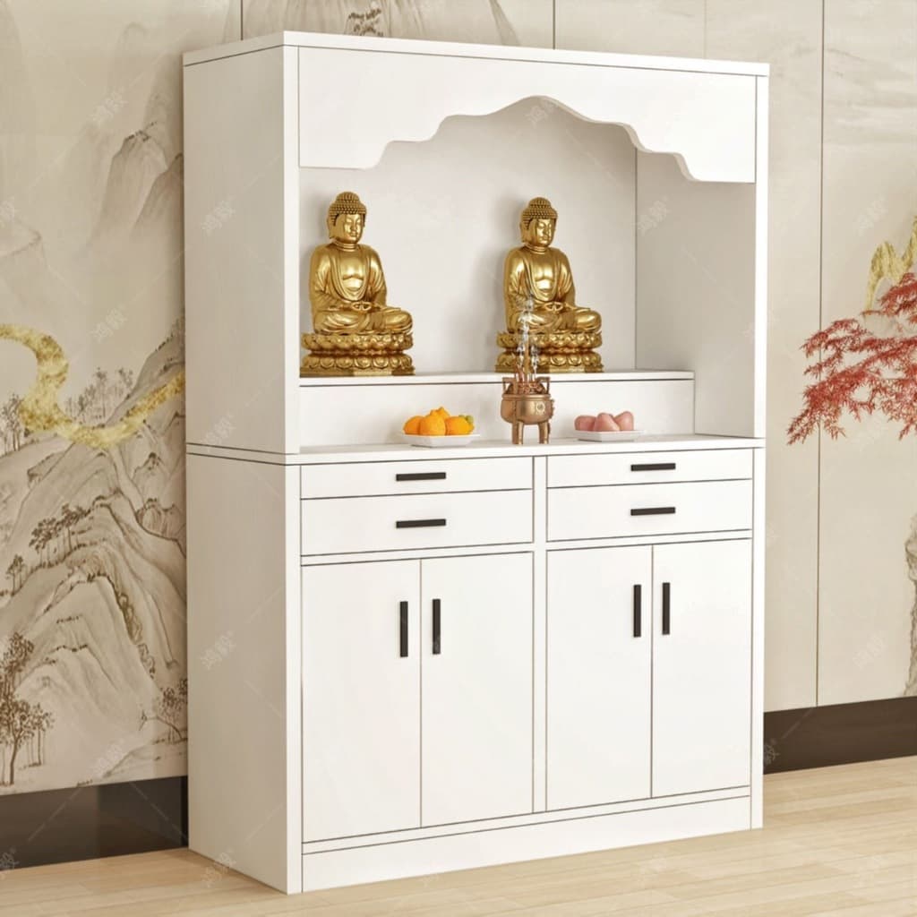 ตู้พระ ตู้พระสไตล์โมเดิร์น สินค้า สีโอ๊ค มีหลายขนาดให้เลือก รูปที่ 2