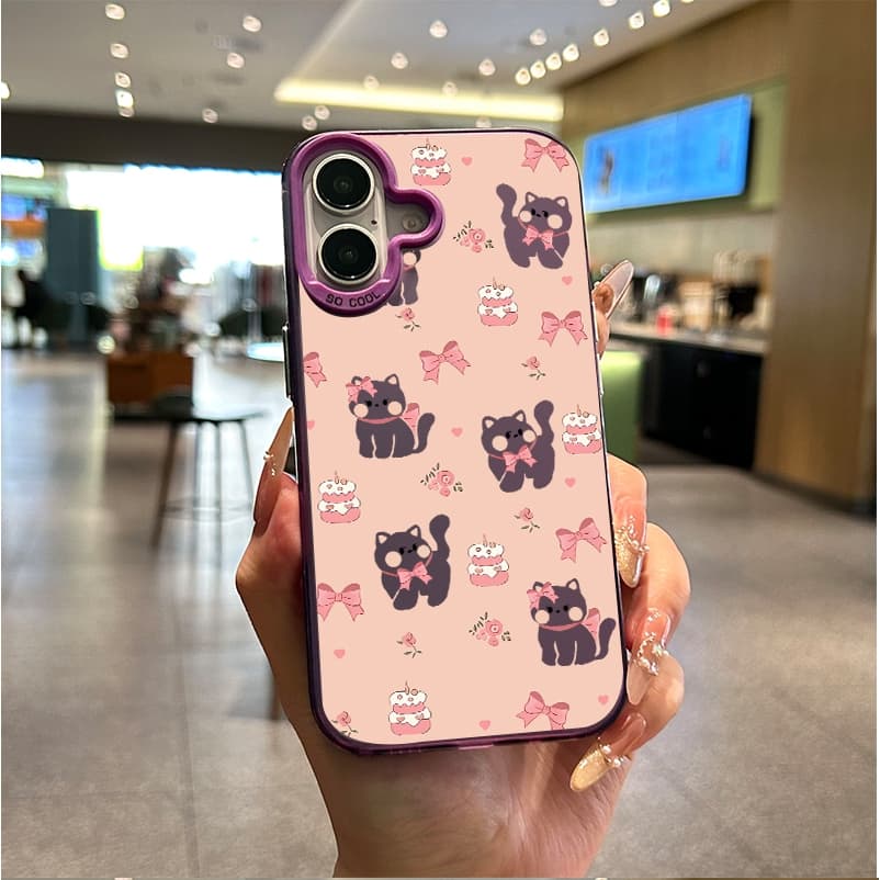 เคสน่ารักการ์ตูนแมวน้อยสีชมพู เคสVIVO Y20 Y20s Y12s Y12A Y15s Y15A Y01 Y21 Y21T T1X Y33S Y33T Y17s Y28 Y16 Y02s Y56 Y27s รูปที่ 4