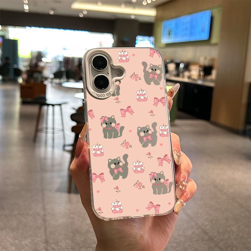 เคสน่ารักการ์ตูนแมวน้อยสีชมพู เคสVIVO Y20 Y20s Y12s Y12A Y15s Y15A Y01 Y21 Y21T T1X Y33S Y33T Y17s Y28 Y16 Y02s Y56 Y27s รูปที่ 6